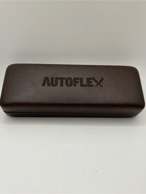 Autoflex Brown Leather Type Eyeglass Case